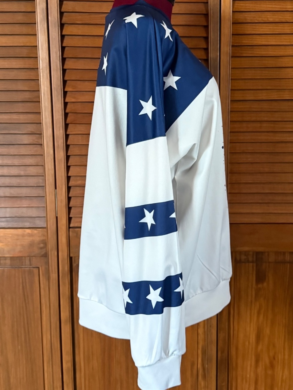 Unbranded Women’s ¼ Zip Pullover Top Stars & Stripes XXL - Picture 5 of 12